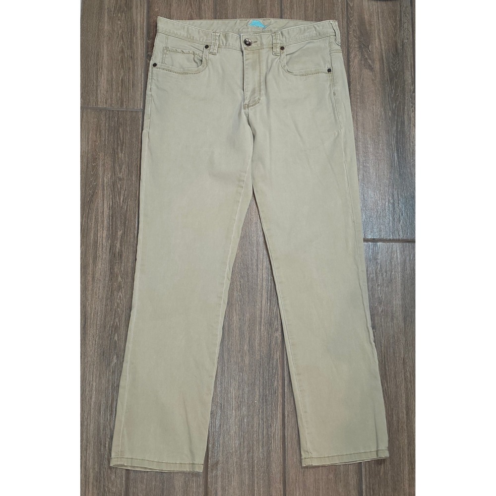 Tommy Bahama Boracay Khaki Tan Chino Pants Mens 32x30 Straight Leg Cotton Blend